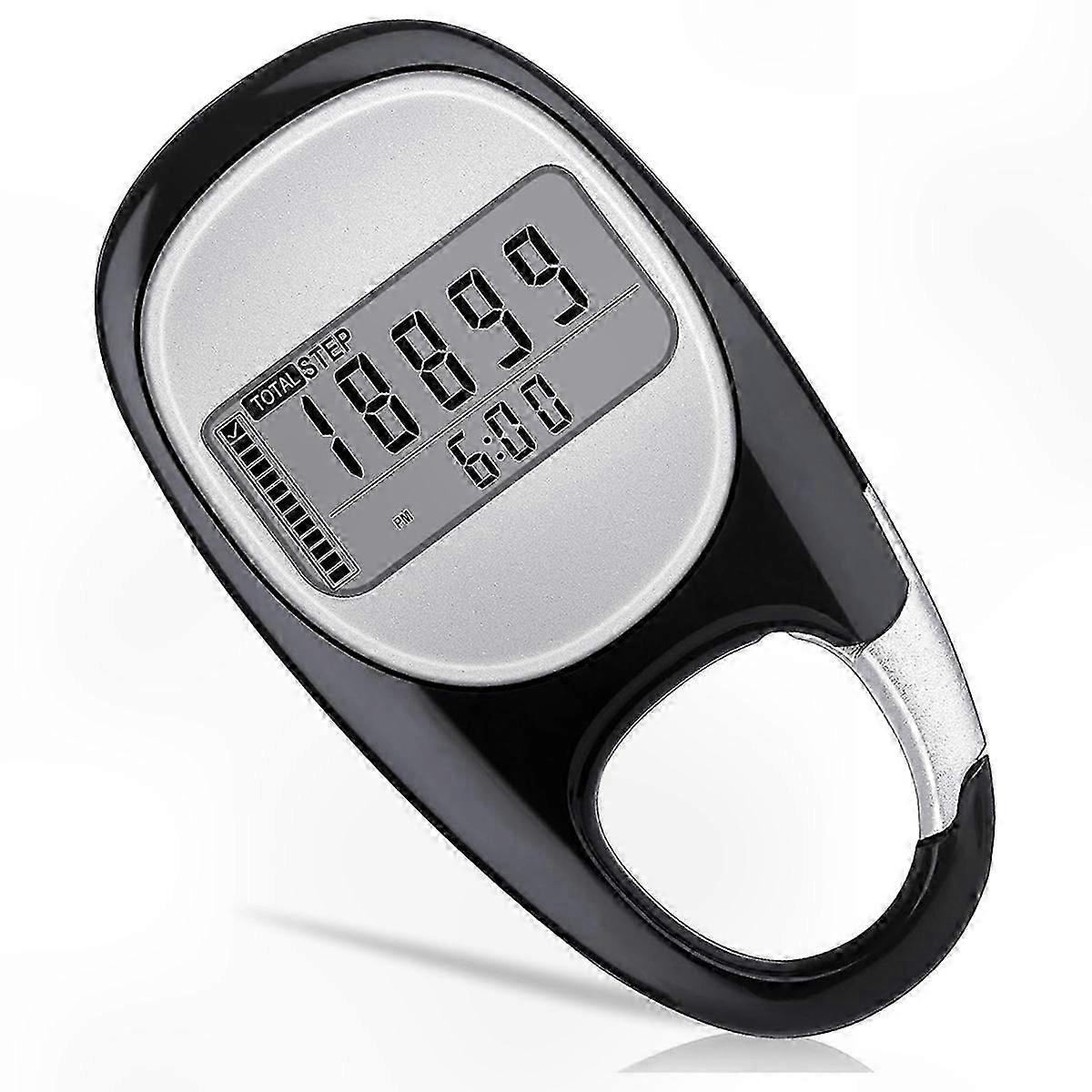 Portable 3D Step Tracker for Walking, Distance and Mileage Counter with Step Counting Functionality