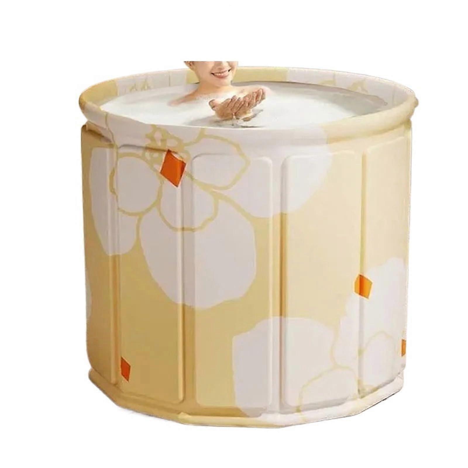 Folding Bathtub Without Frame Design, Foldable Bathtub, Portable Bathtub For Small Spaces, Compact Bathtub