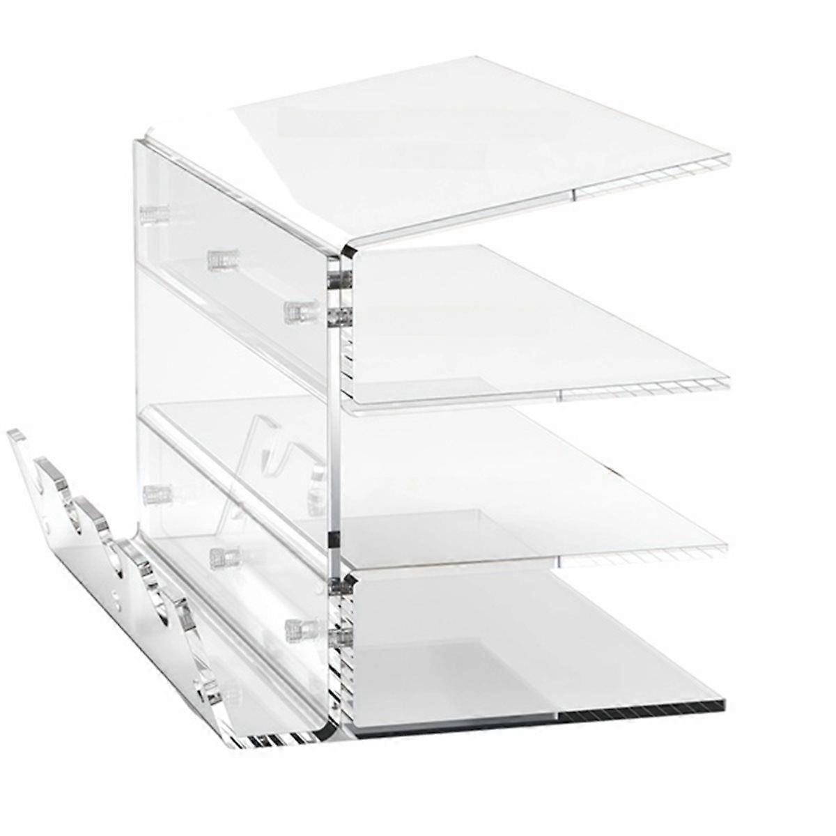 Multifunctional Desktop Acrylic Tablet Holder for Computer Keyboard and Mouse Storage Stand