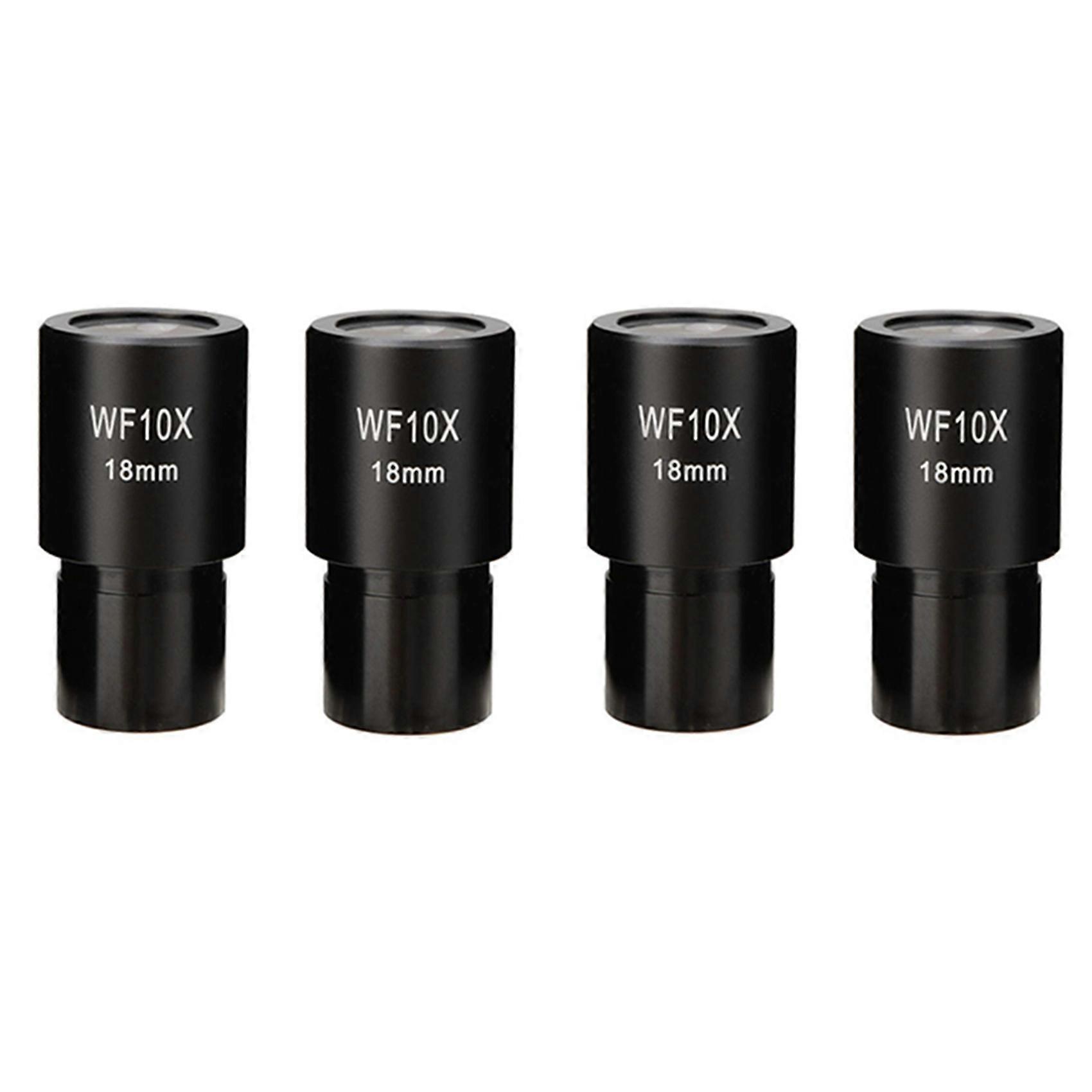8 PCS WF10X Widefield Eyepiece Biological Microscope Optical Lens Eyepiece Wide Angle 23.2mm Mounting Size