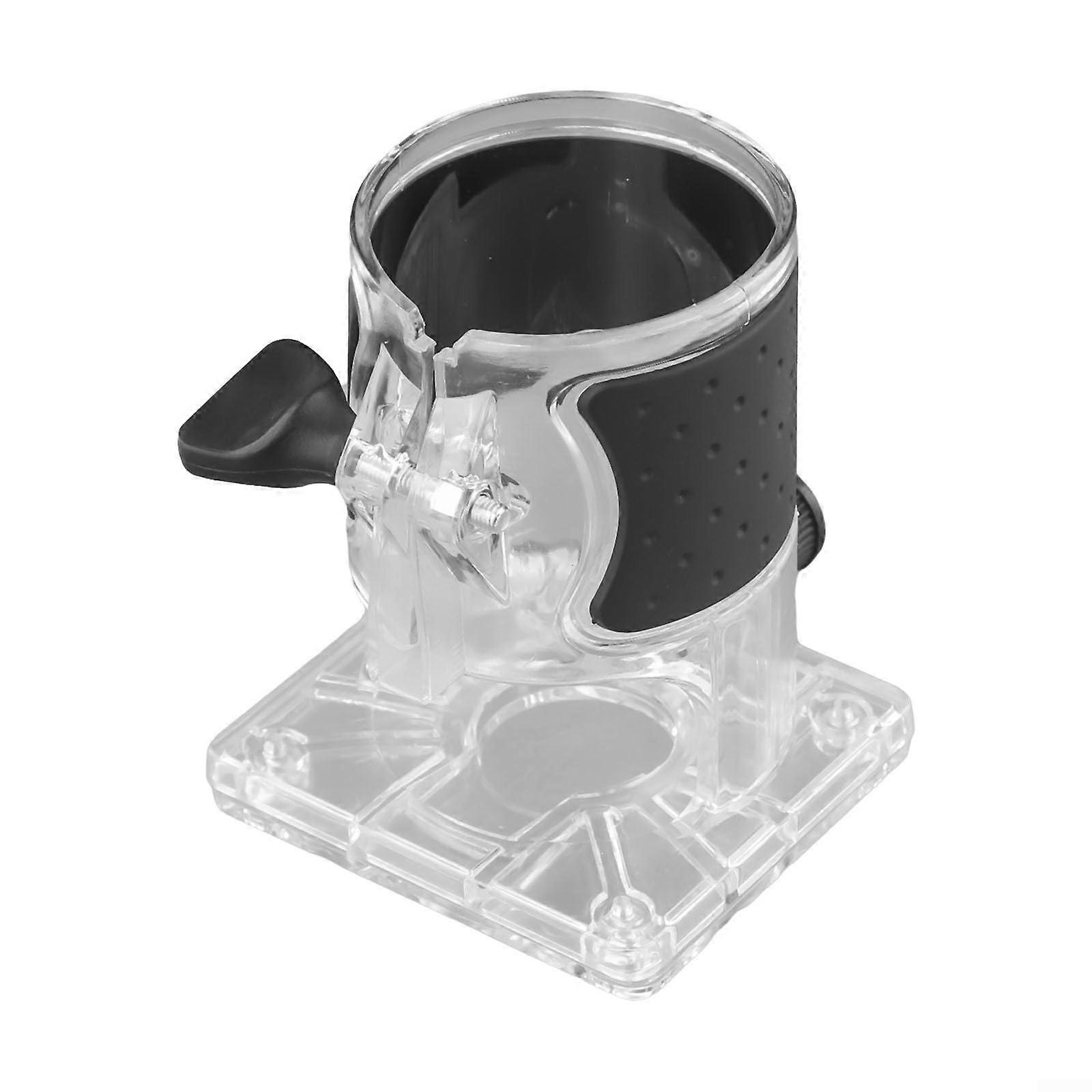 Router Base Plate with Secure Adjustable Knob for Woodworking and Trimming