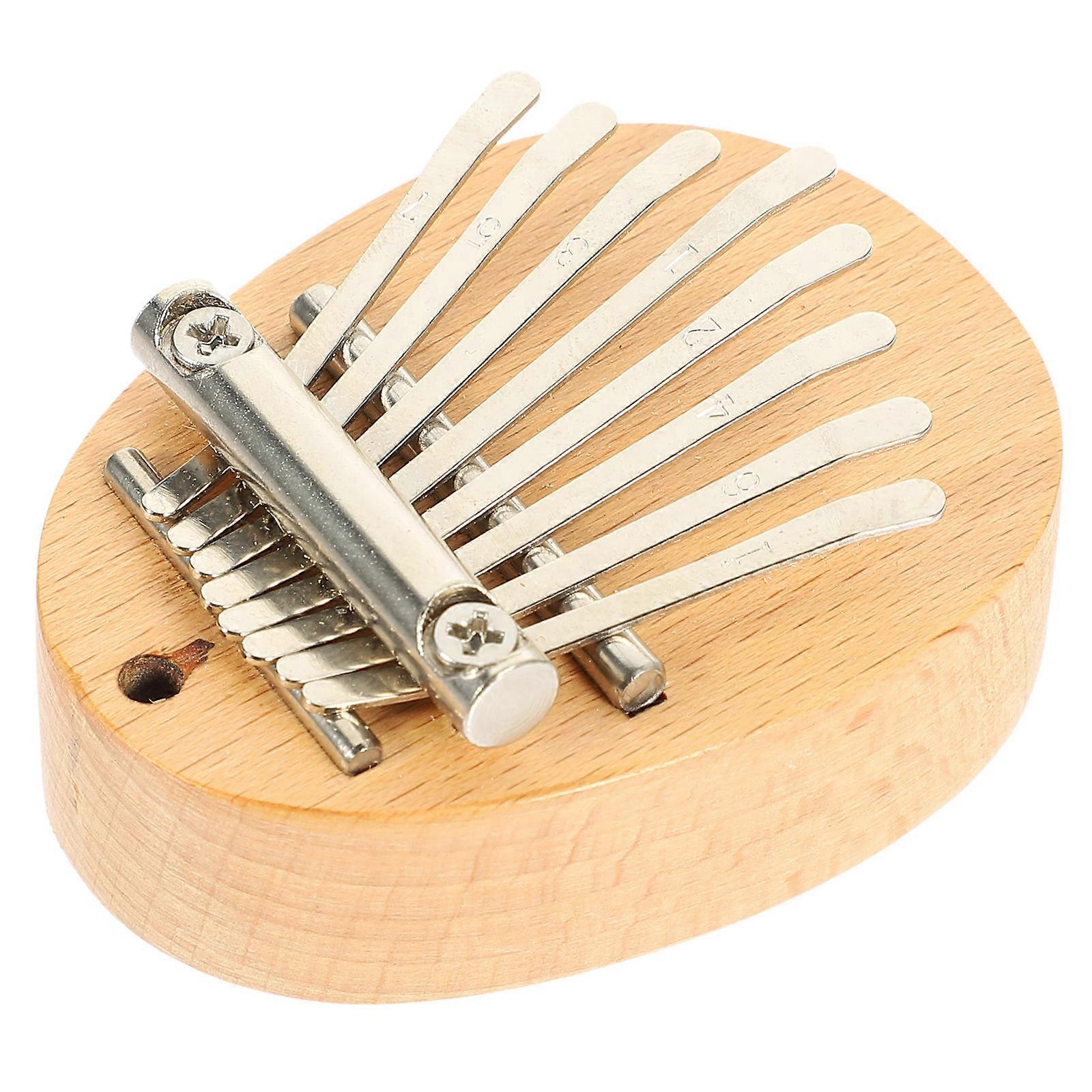 Thumb Piano Kalimba Small Instruments Accurate Tone Sleek Design Pine Material Beginner Practice 1Set