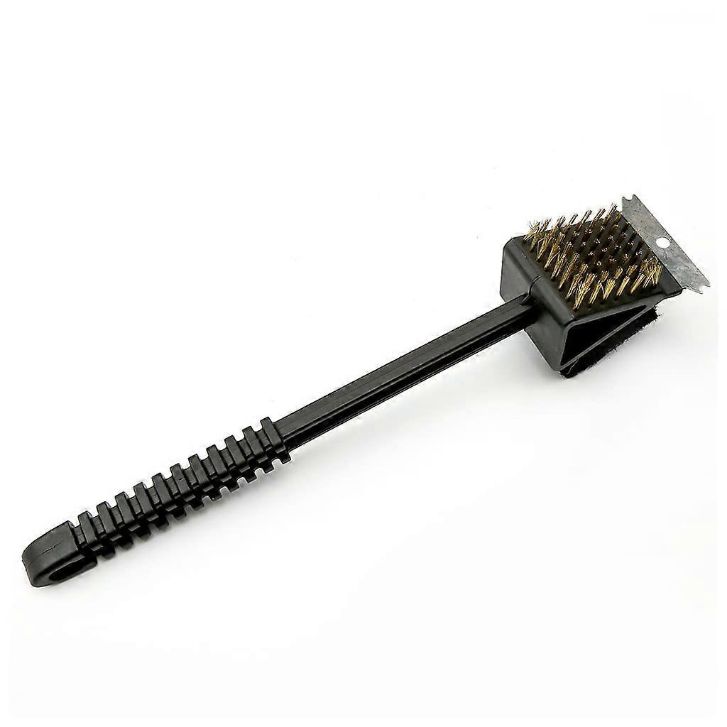BBQ Grill Cleaning Brush with Scraper Copper Wire Long Handle Barbecue Grill Cleaner