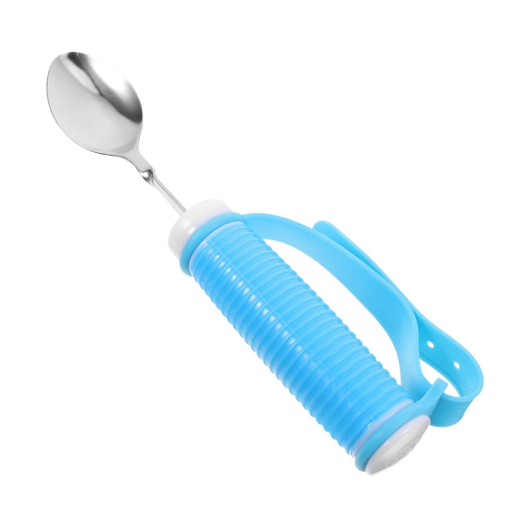 Adaptive Utensils Builtup Handle Spoon for Elderly Ergonomic Angled Design Easy Grip SelfFeeding
