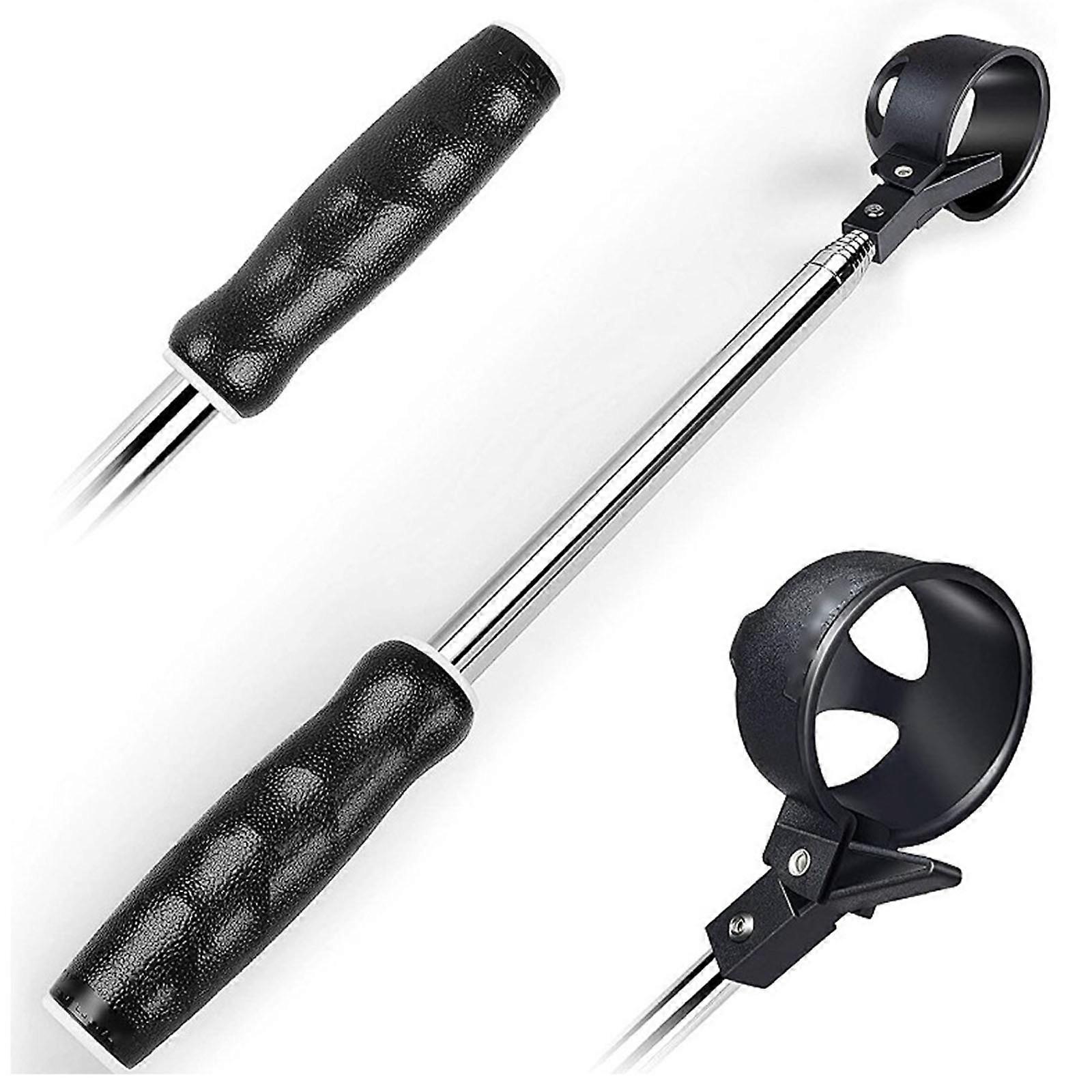 Dense Golfing Sphere Hunter Tool Highlighting Extendable Rod and Ergonomic Feature for Efficient Pickup and Permanent Building in Golfing