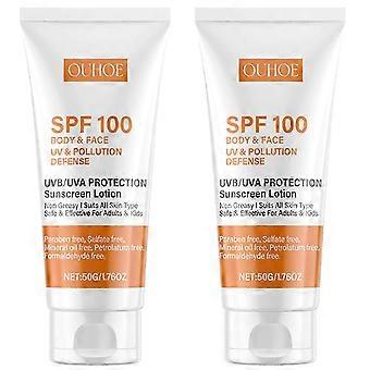 Sun Block Defence Face Body Spf100, Broad-spectrum Protection Against Uva Uvb Rays, For All Skin Types 25-26