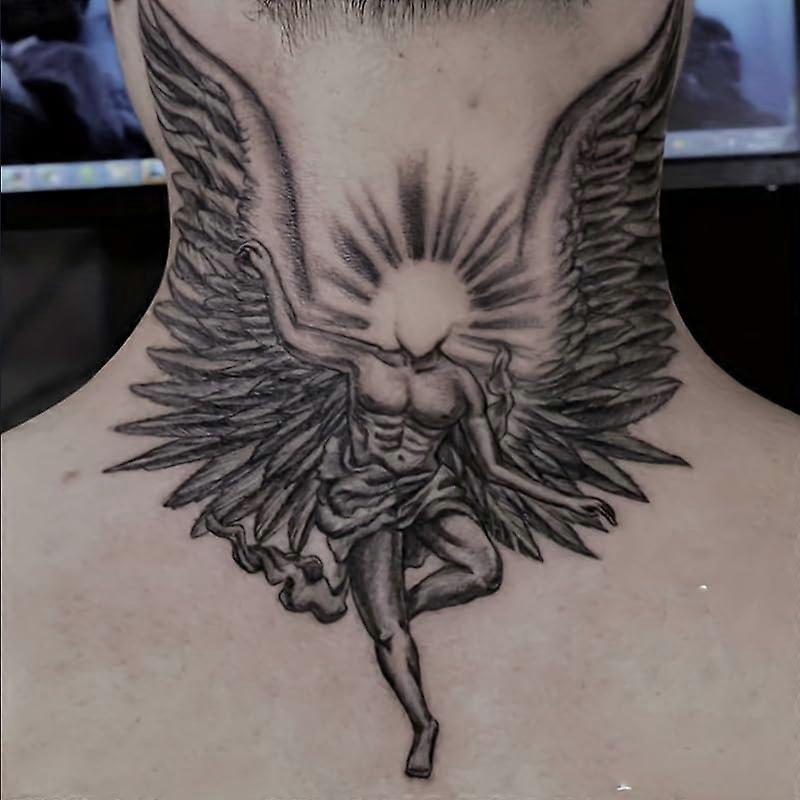 6 Large Waterproof Semi Permanent Tattoo Stickers with Realistic Effect, Lasts 715 Days