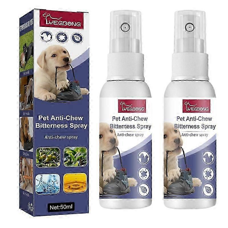 2Pcs Pet Bitter Anti-Chew Spray 50ml-Pet Training