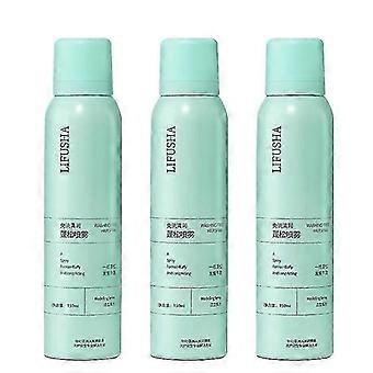 3 unidades de spray de cabelo seco sem enxágue, sensação de ar, cabelo volumoso, óleo para cabelo seco, emergência para cabelo oleoso, pó volumoso para preguiça 26-27s