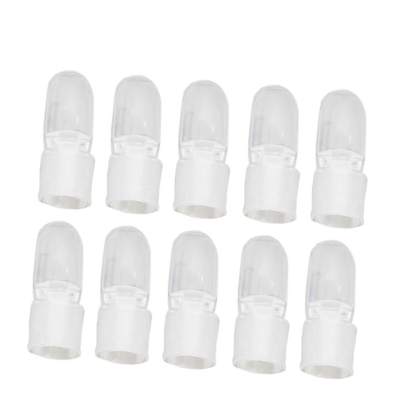 Nail Polish Protector Clips 10pcs for Smudge Manicure with Transparent Shields