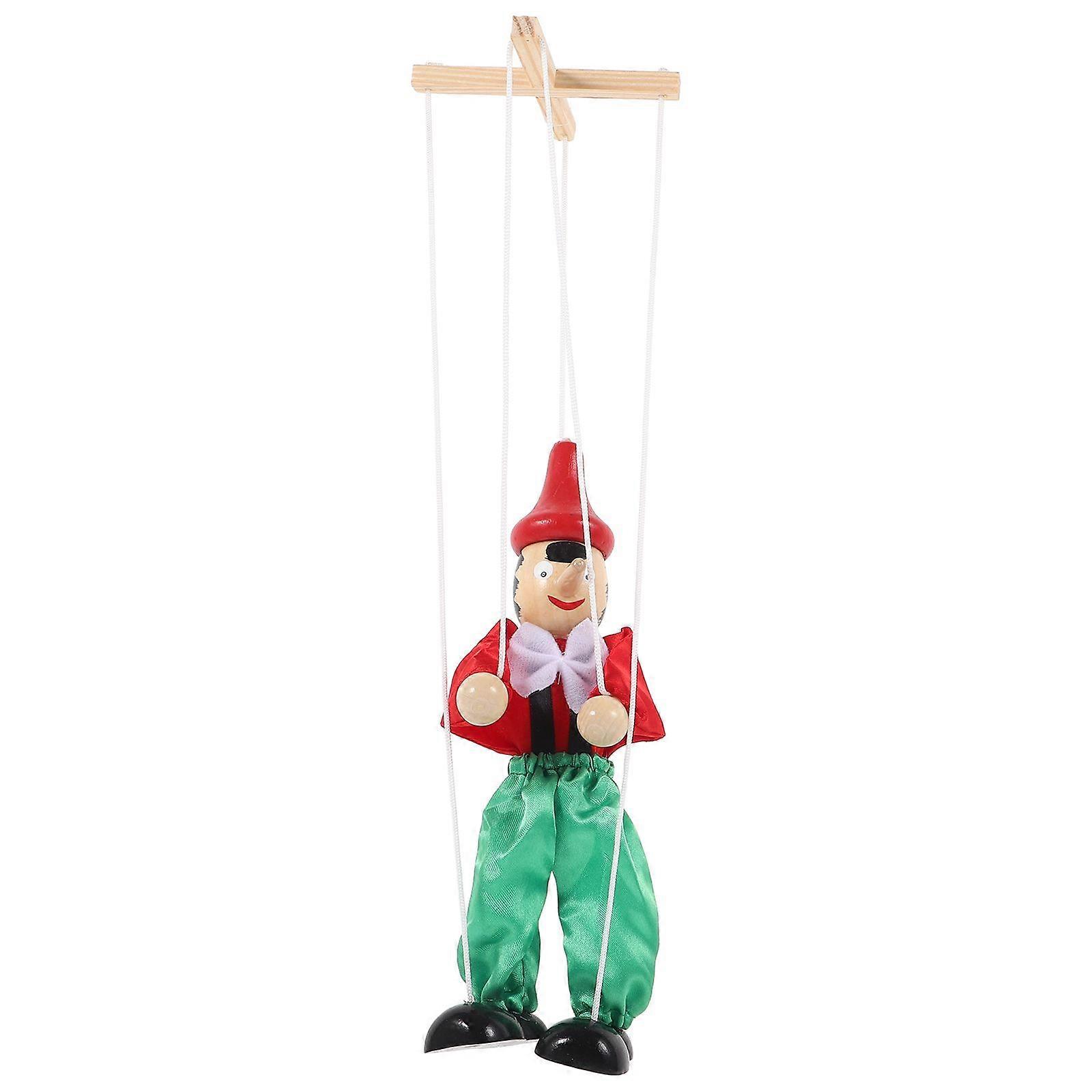 Marionette Puppet String Wood Marionette Puppet Show Toy Interactive Doll Toy