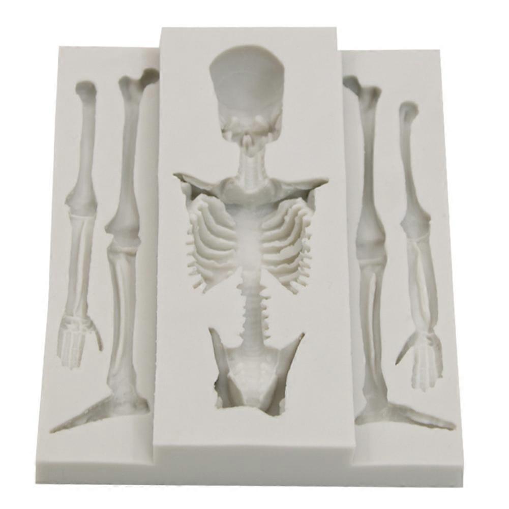 Skull skeleton Chocolate Silicone Molds 3D Skeleton Bone Mold