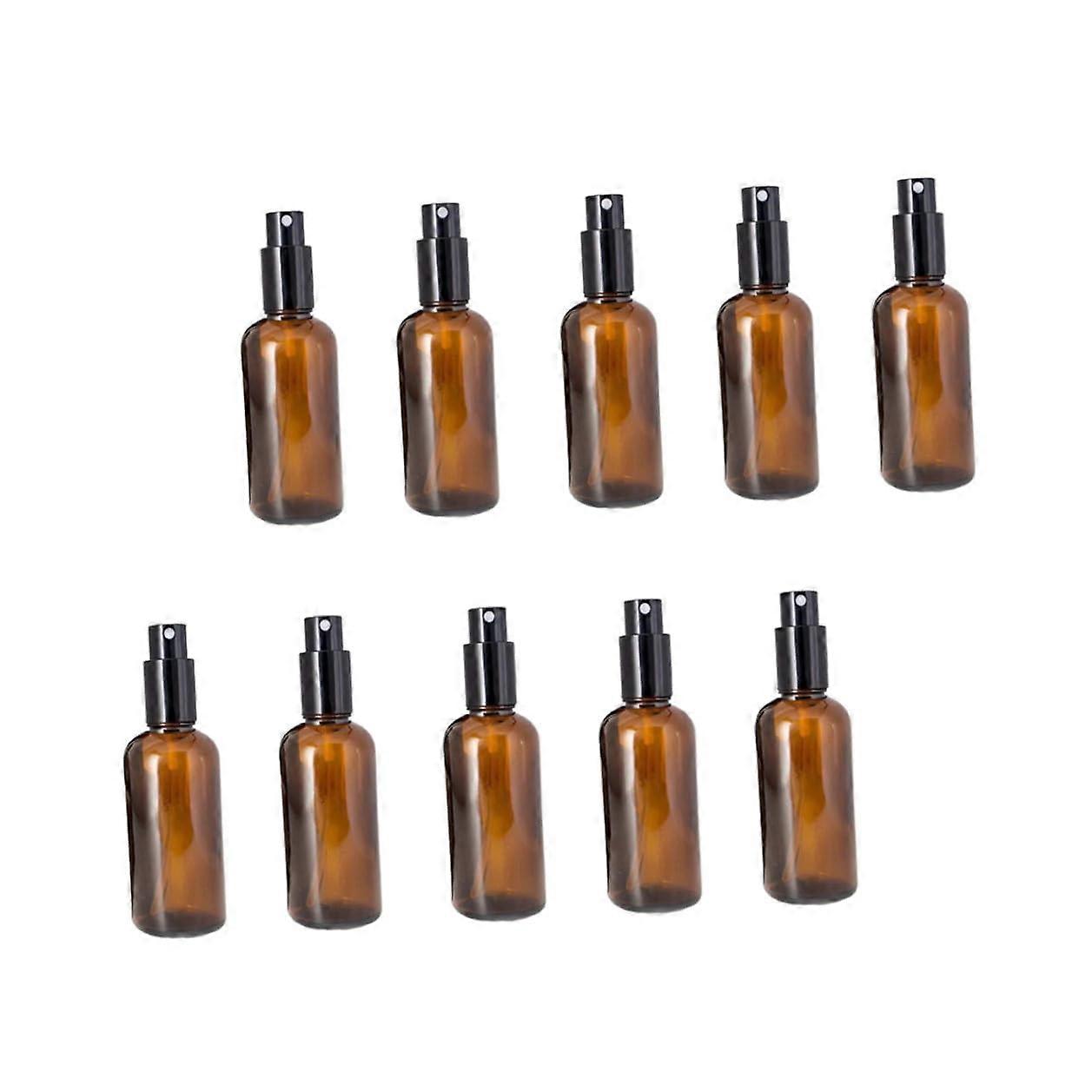 10Pcs Refillable Perfume Bottles LeakResistant Empty Glass Spray Atomizers for Travel