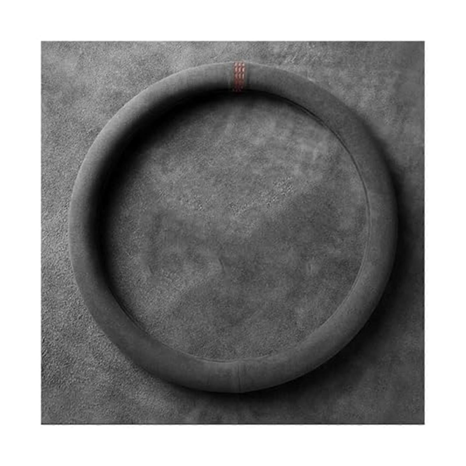 Steering Wheel Cover Suede NonSlip Breathable Protector for DShaped or Round Wheels Red