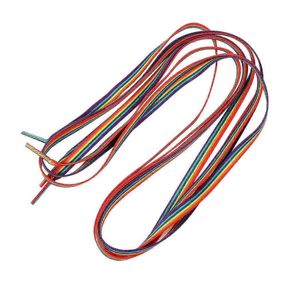 Rainbow Shoelace Gradient Shoe Lace for Shoes Use 1Pair Durable Polyester