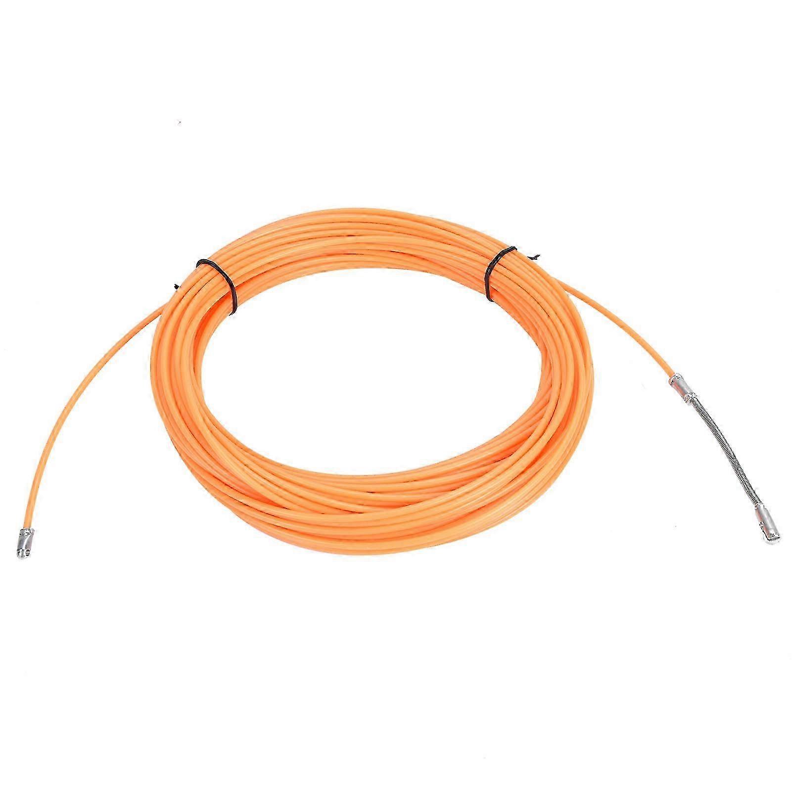 Wire Threader Wire Puller Threading Tool Through Wall Cable Fastener Puller Orange 30m / 98.4ft