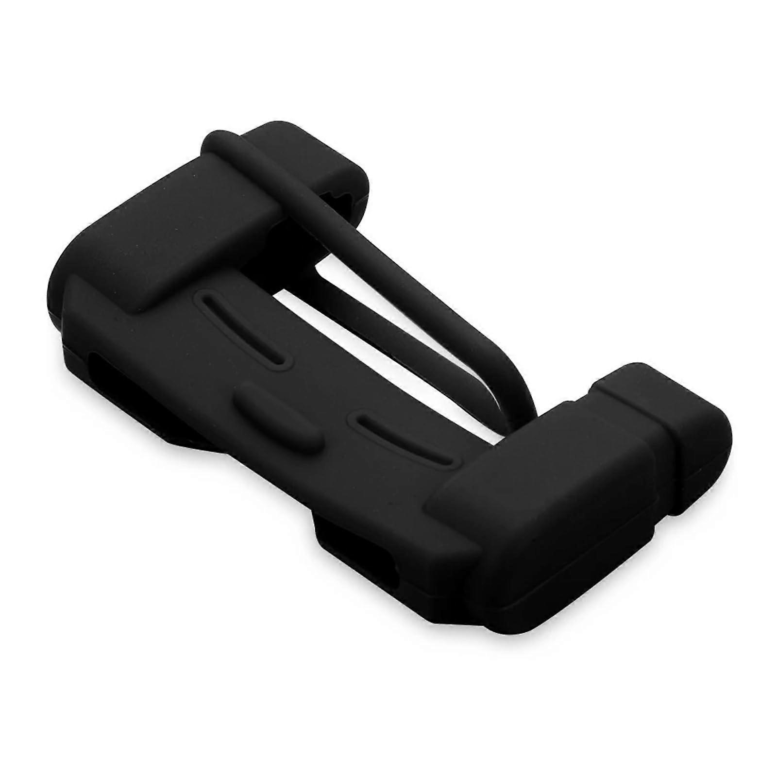 Universal Silicone Car Seat Belt Buckle Cover AntiScratch Protector Collision Avoidance Black