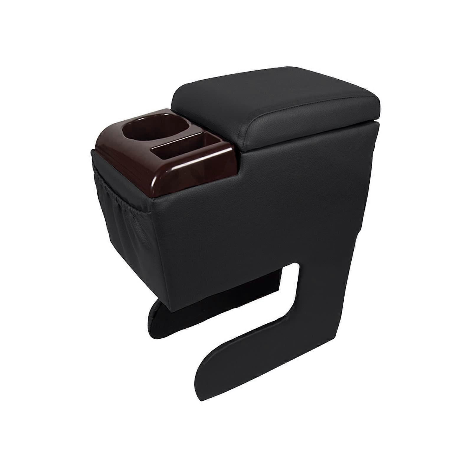 Universal Car Armrest Box with Storage, Black Center Console Organizer for Most Vehicles