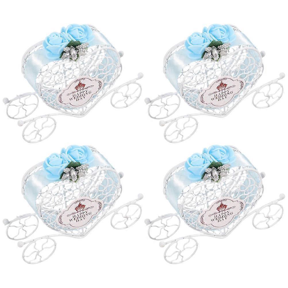 South Pumpkin Carriage Wedding Candy Box for Wedding 4Pcs Candy Container