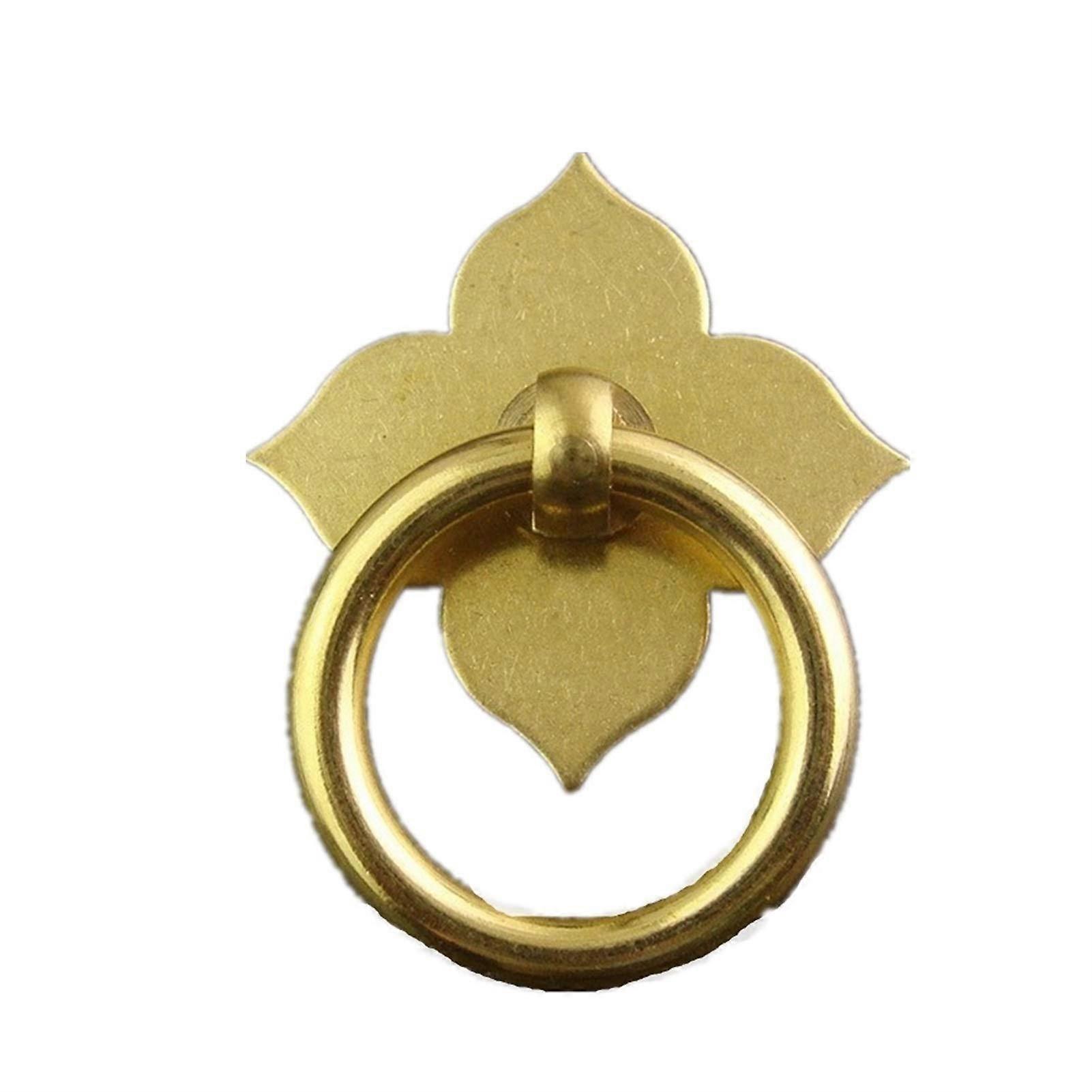 Antique Brass Cabinet Handle Solid Copper Drawer Pull Elegant Vintage Design for Door and Drawer