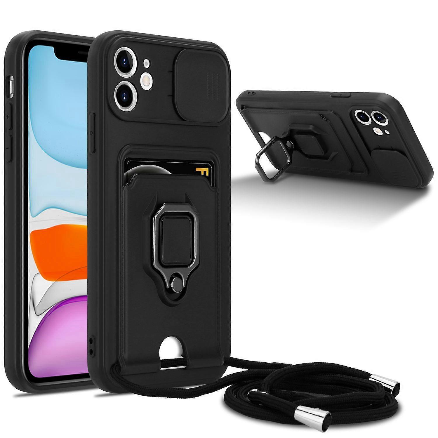 Case iPhone 11 Protective Case with Chain and Stand Function