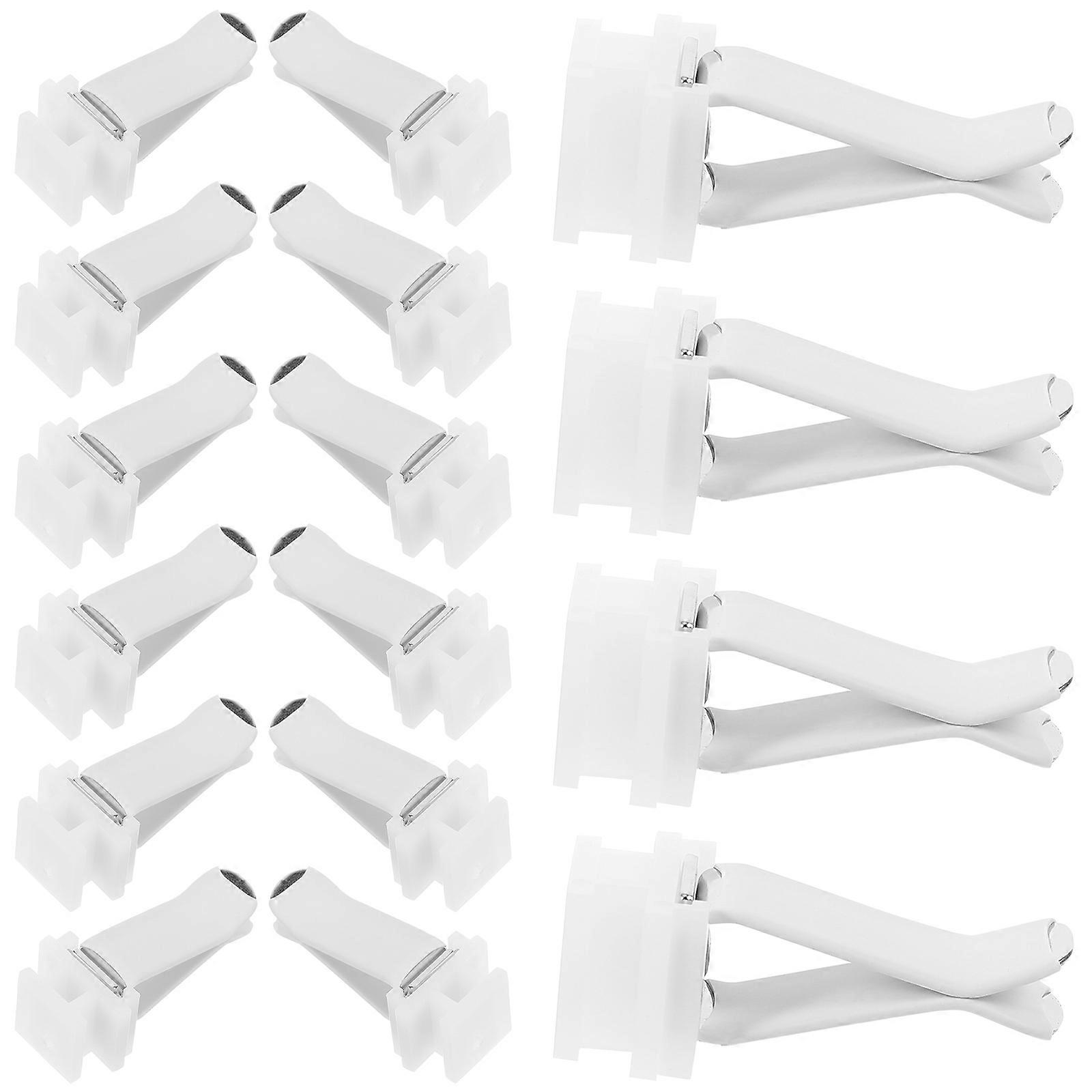 Car Diffuser Vent Clips Square Head for Air Freshener 40Pcs White
