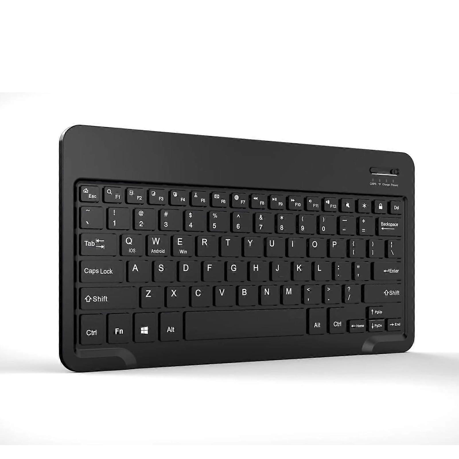 Bluetooth Keyboard UK Layout, Slim Wireless Rechargeable Design for iPad, Windows and MultiDevice Use