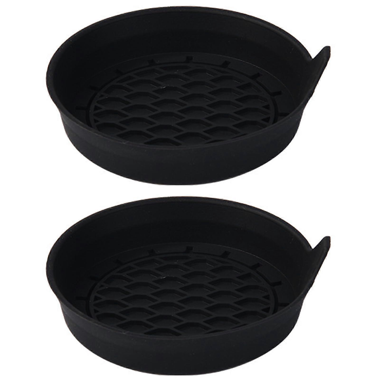 Car Cup Holder Coasters 2PCS Silicone NonSlip Waterproof Universal Fit SpillProof Inserts