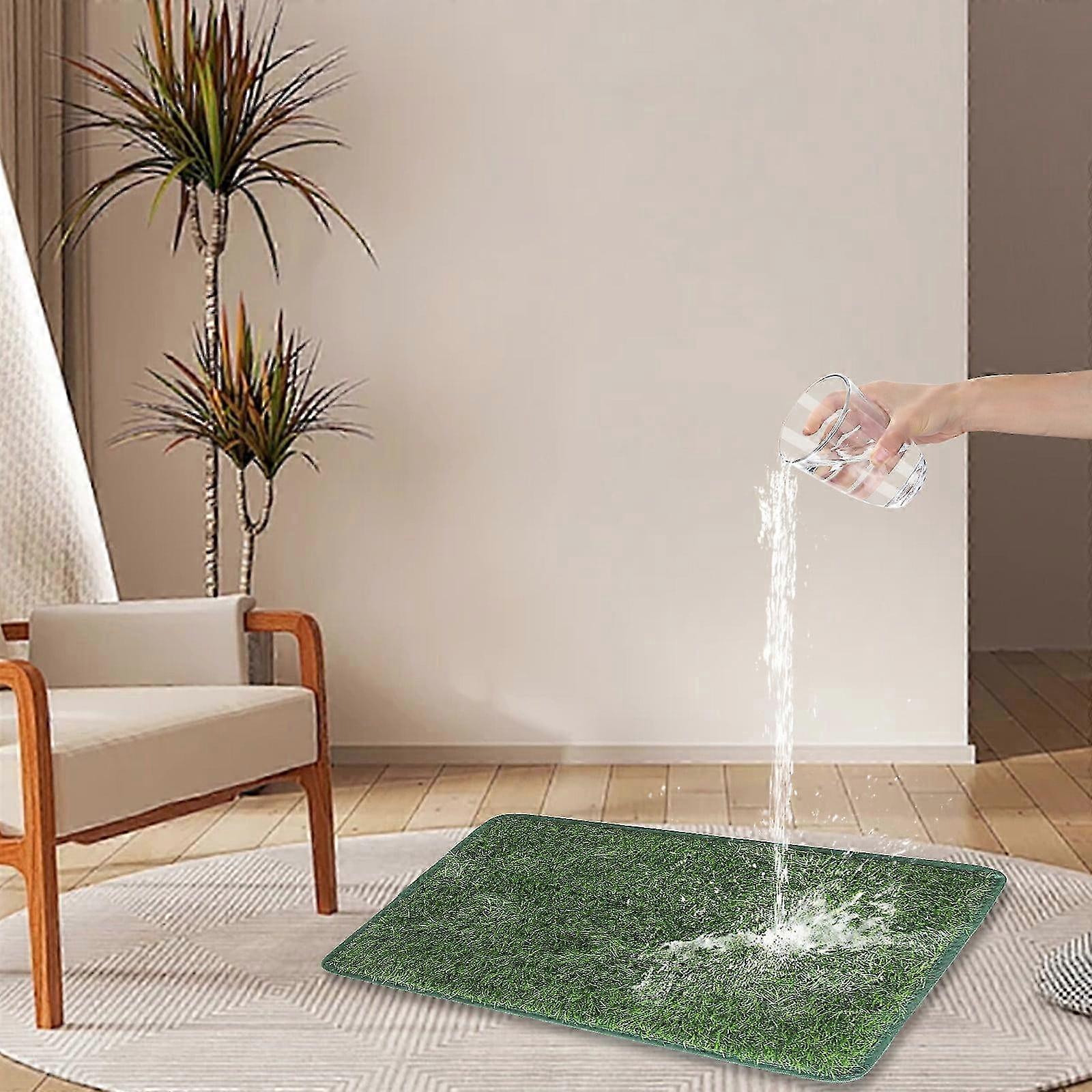 Dog Grass Mat with Tray, Artificial Turf Pee Mat