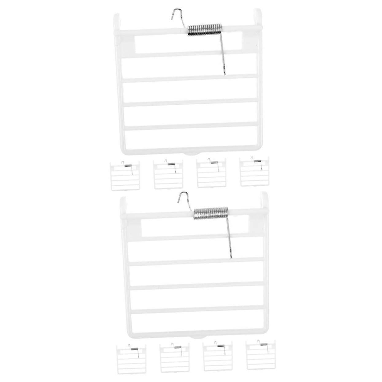 10pcs Bird Cage Door with EscapeProof Spring, Easy Install Plastic Parrot Cage Accessories