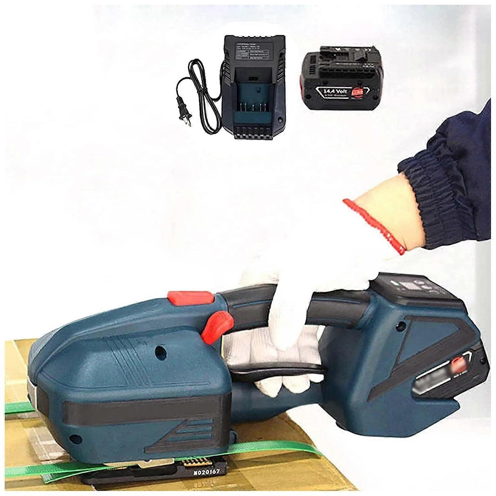Electric Strapping Machine 1316mm PET PP Bands Battery Powered Tool with Automatic Weld Cut