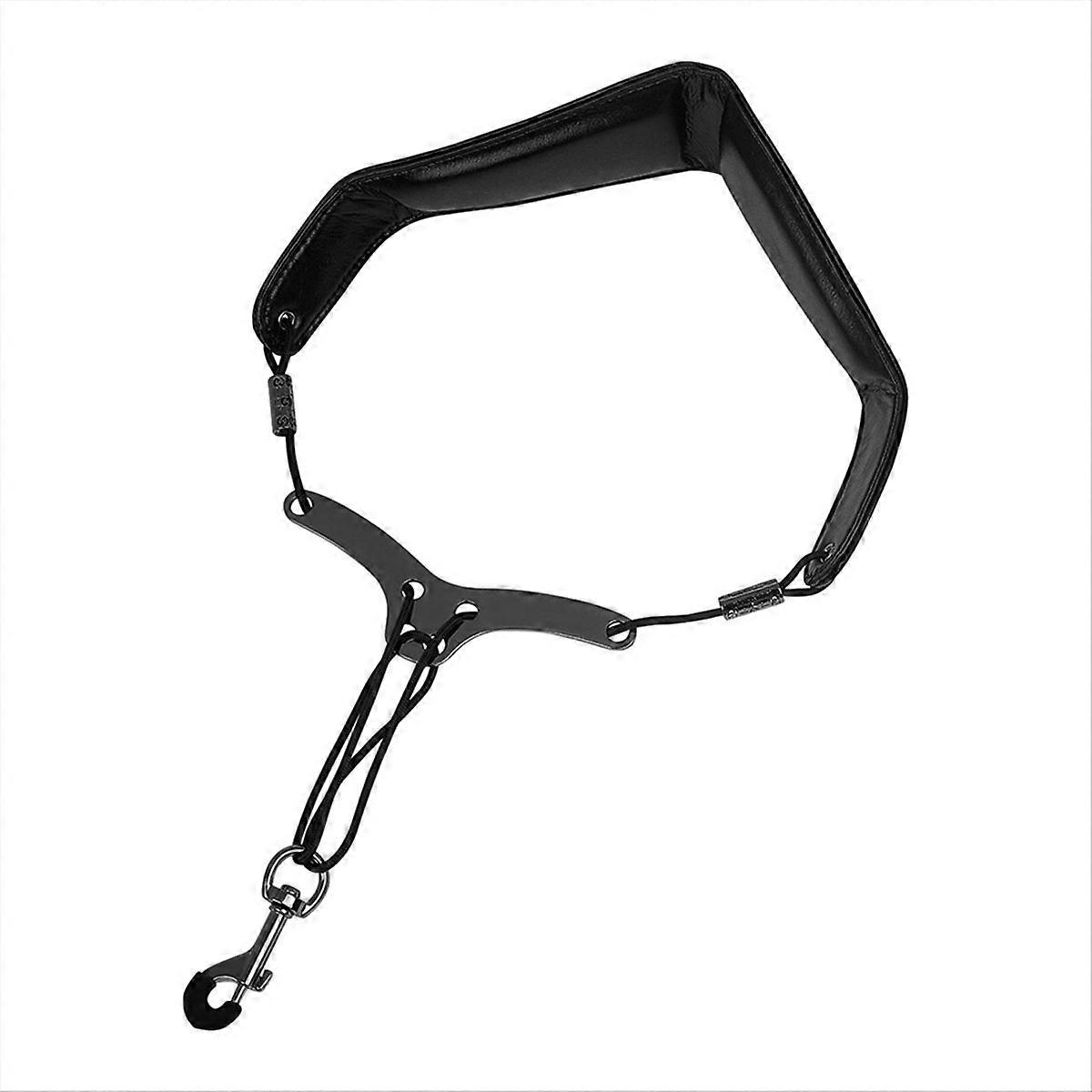 Shoulder Neck Strap Adjustable Sax Double Shoulder Strap black