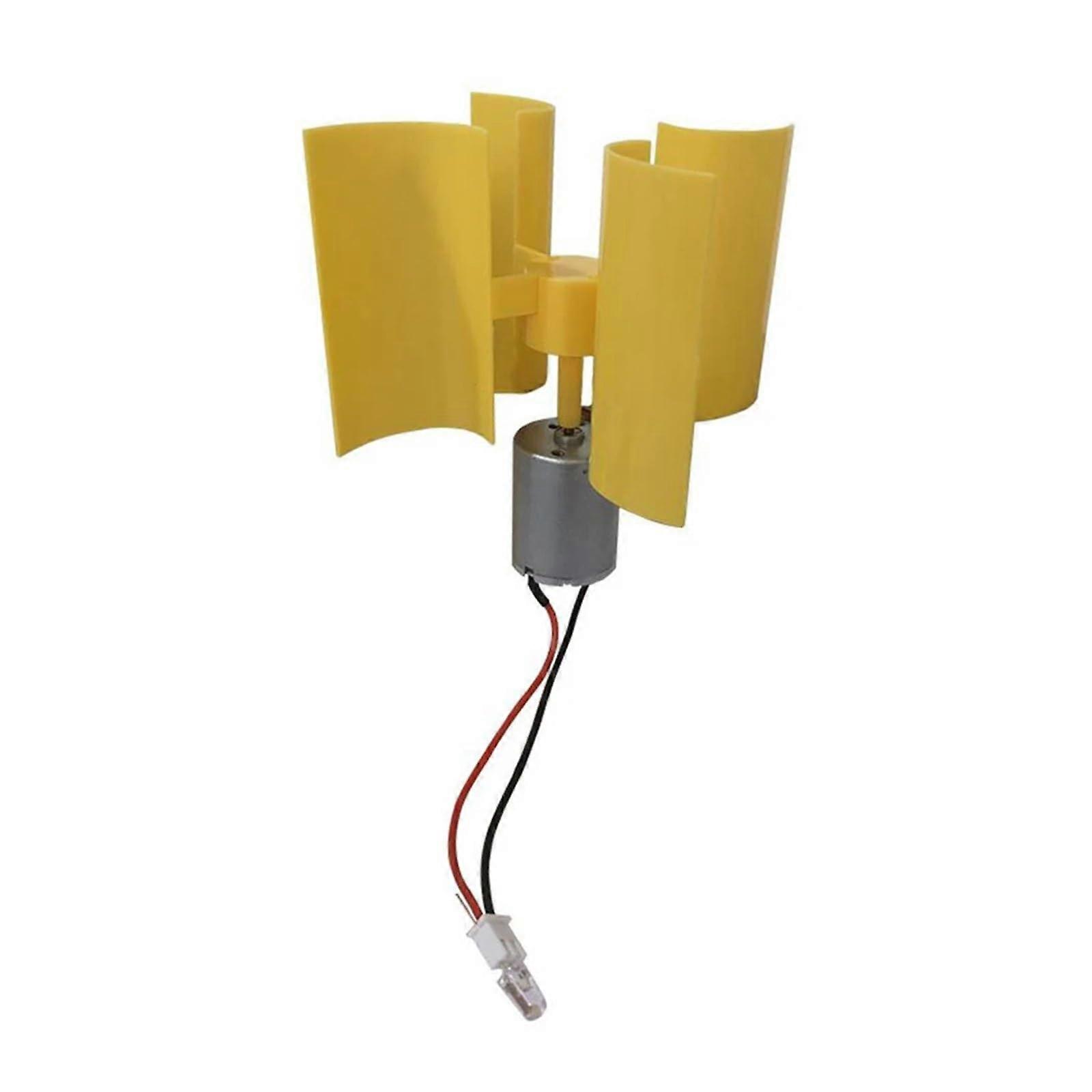 Mini Wind Turbine Kit Vertical Wind Generator DIY Educational STEM Tool for Renewable Energy Learning