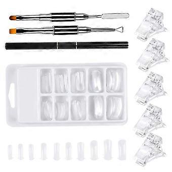 Nagelverlängerungsform für dekorative Zwecke, robustes Maniküre-Werkzeug aus Kunststoff, 1 Set