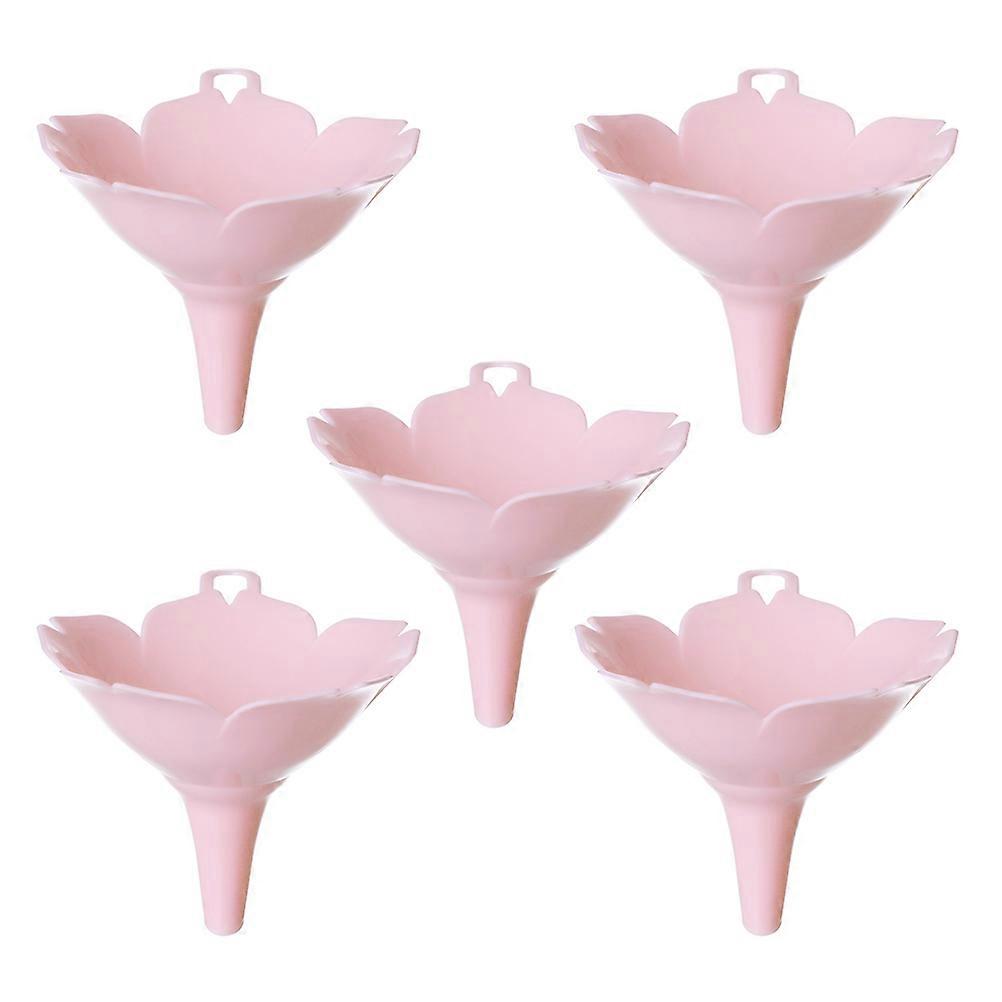 Oil Transferring Plastic Funnel for Kitchen Use 5Pcs Funnel Set