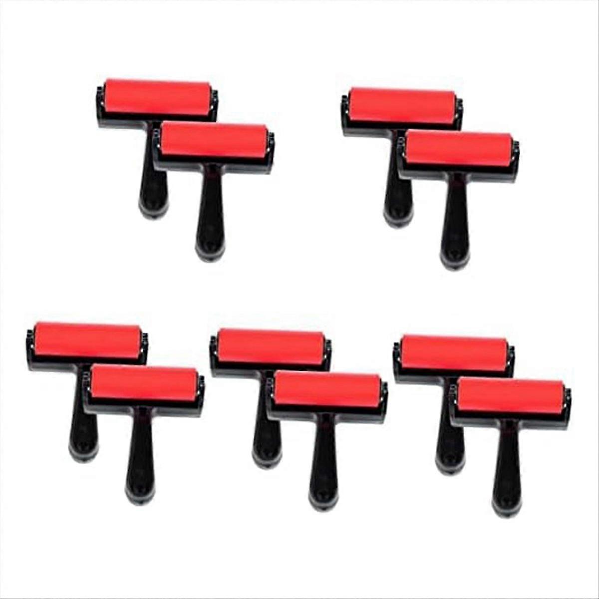 Roller Mini Tool Hand Tool Print Roller Hard Rubber Applicator,10PCS