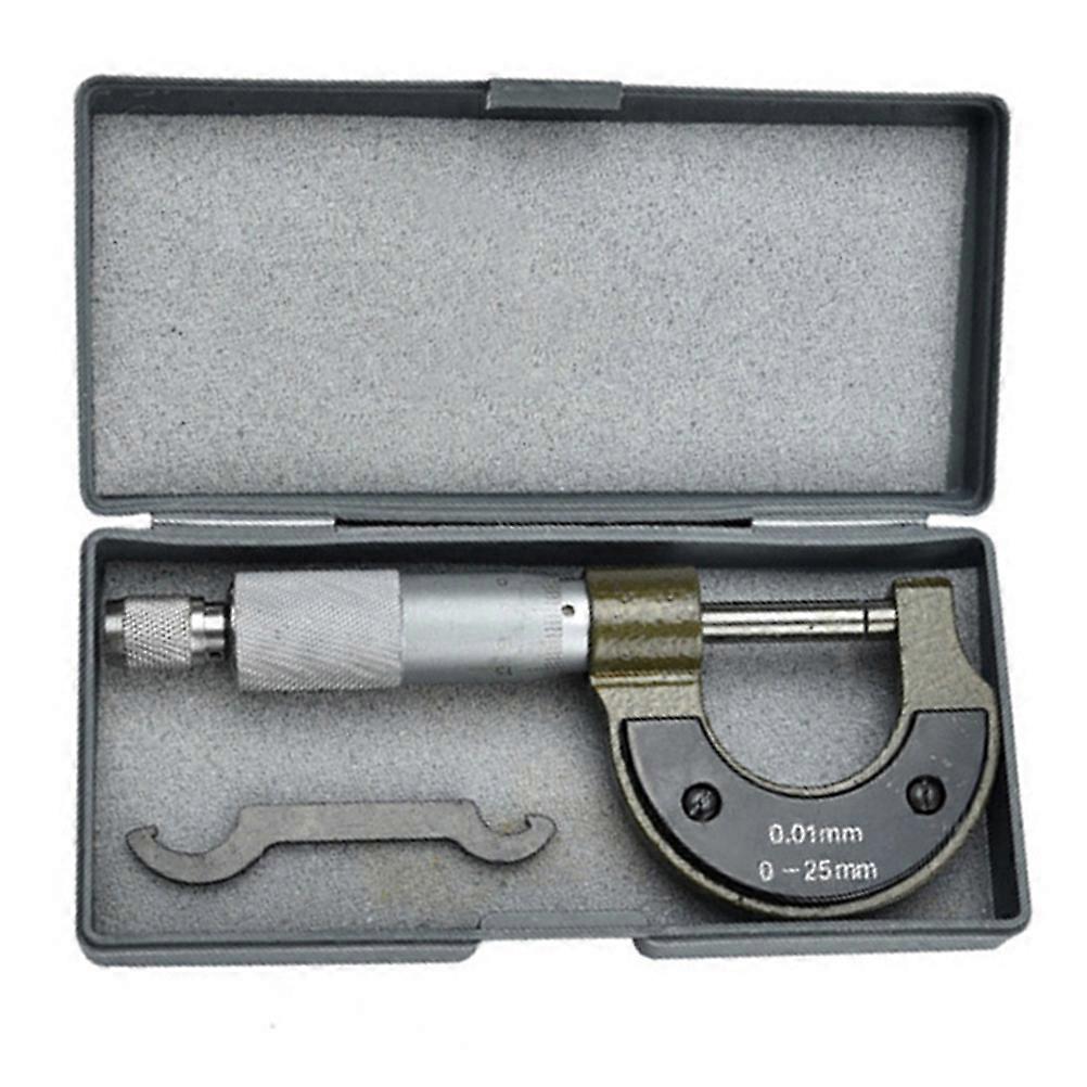 External Diameter Measuring Instrument Screw Micrometer for Teaching with 0-25Mm