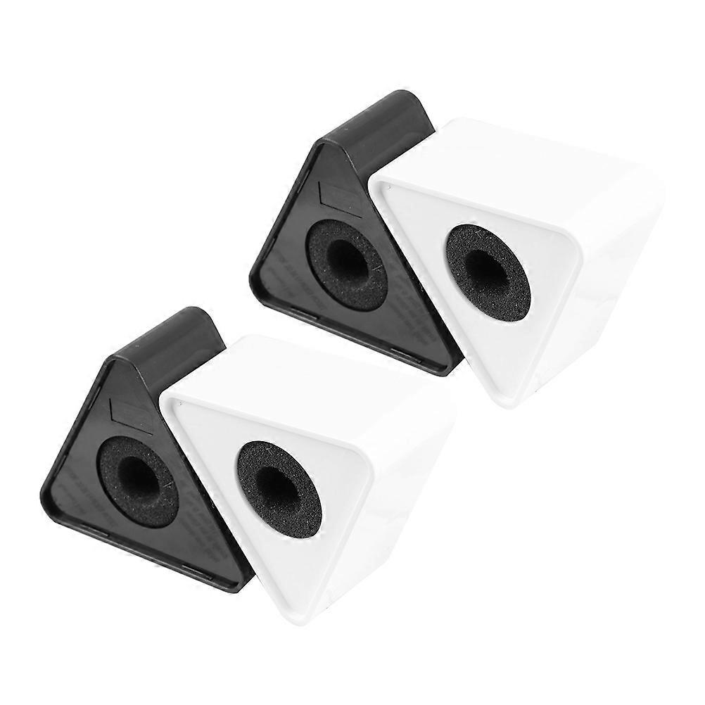ABS Microphone Station Logo Triangle Flag for Interview Use 4Pcs