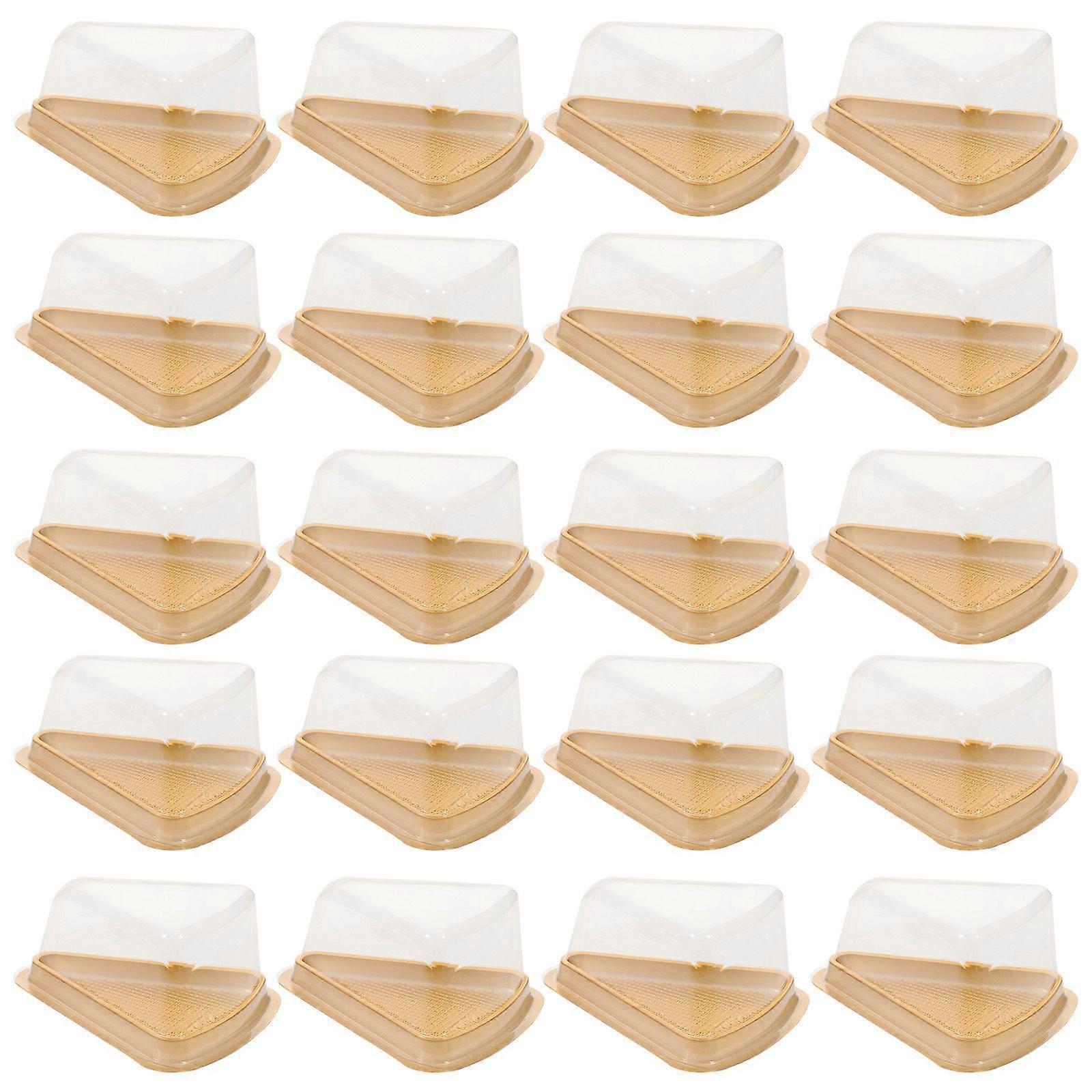 50 Sets of Mousse Package Boxes Cake Wrapping Boxes Portable Bakery Boxes Cake Accessory