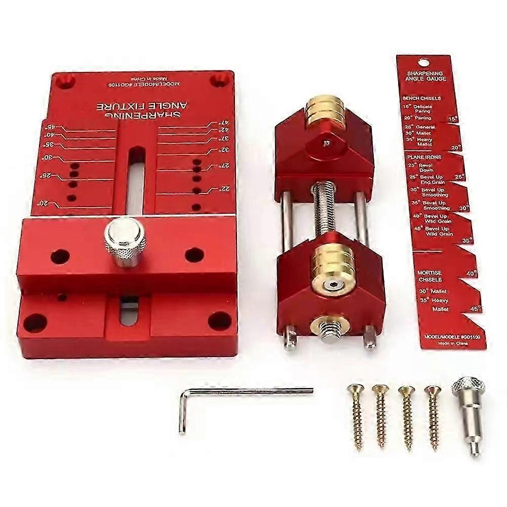 Sharpening System Honing Guide Sharpening Holder Angle Fixture Gauge for Woodworking Chisel Sharpening Holder Guide