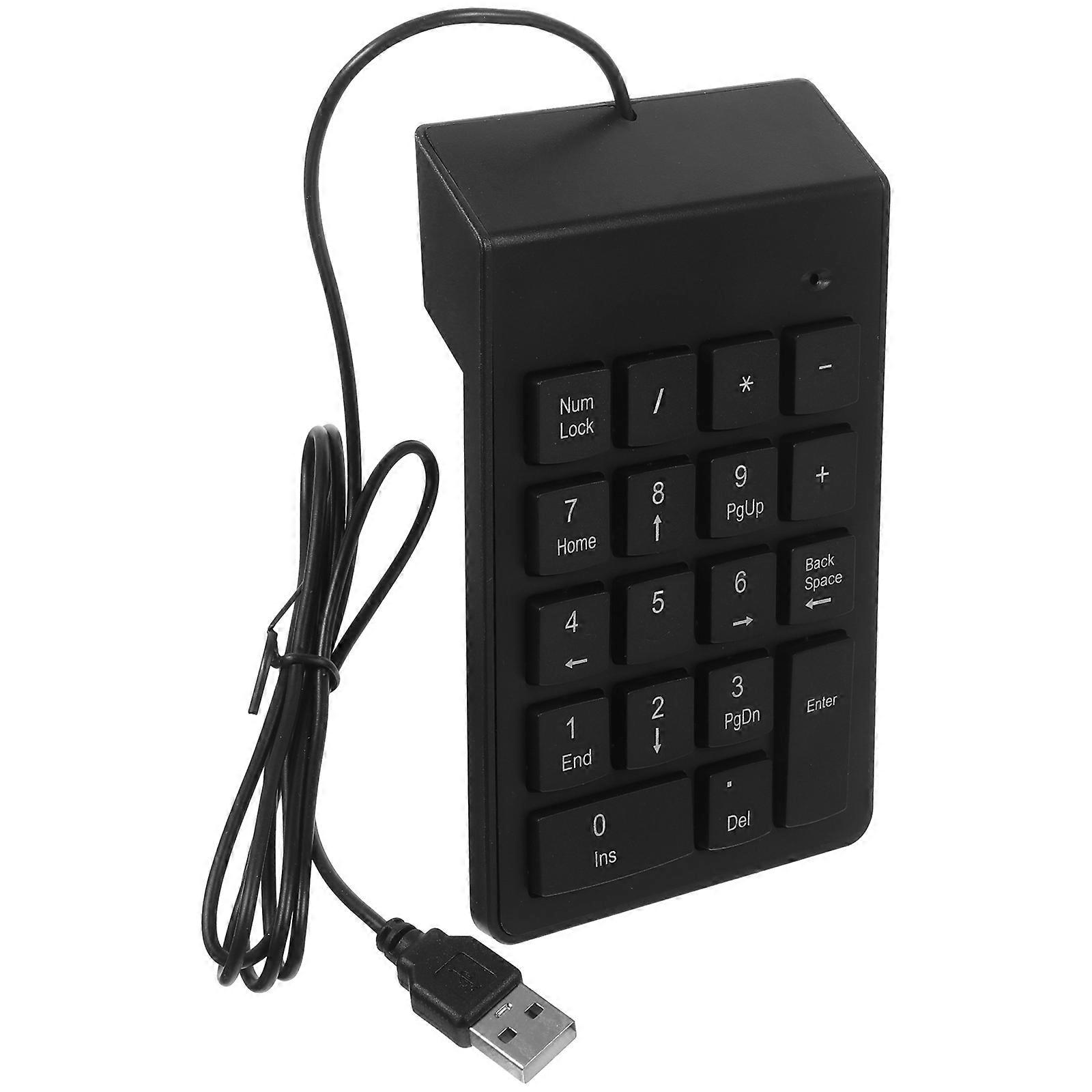 Digital Number Pad Mechanical Keyboard for Computer Use 19-Key USB Wired Accessory