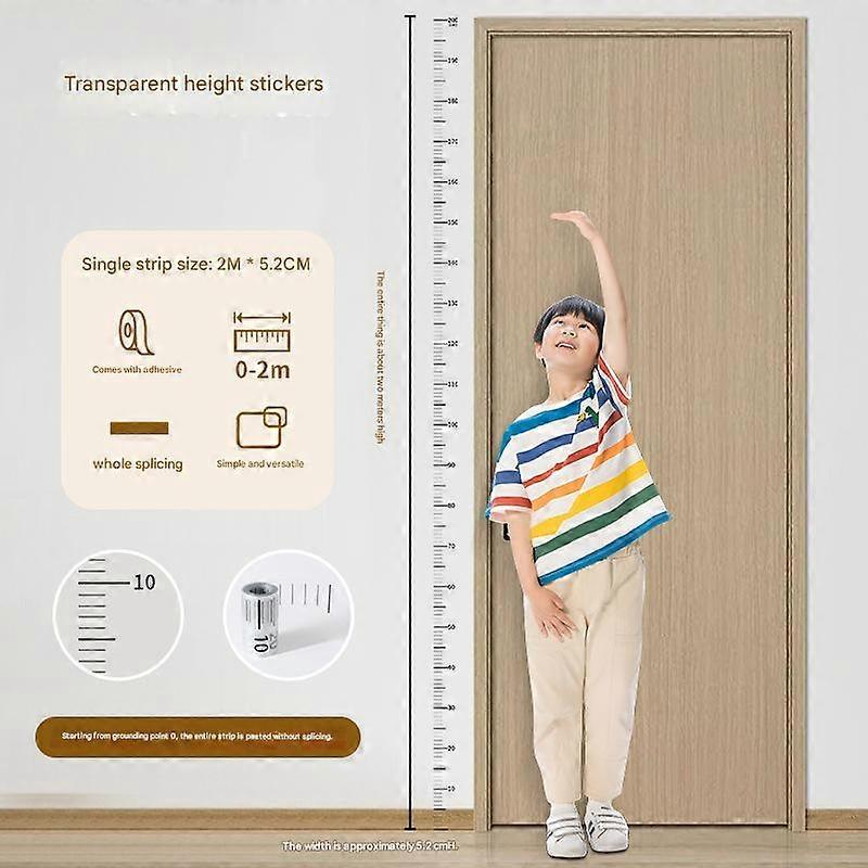 Children's Height Measurement Wall Sticker, Removable, Transparent
