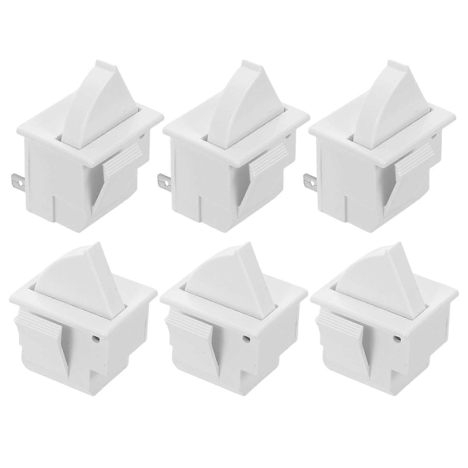 Icebox Control Light Switch for Refrigerator Door Light Replacement 6Pcs