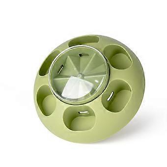 Pet press-to-hide food trainer, educational slow-feeding and food-dispensing toy