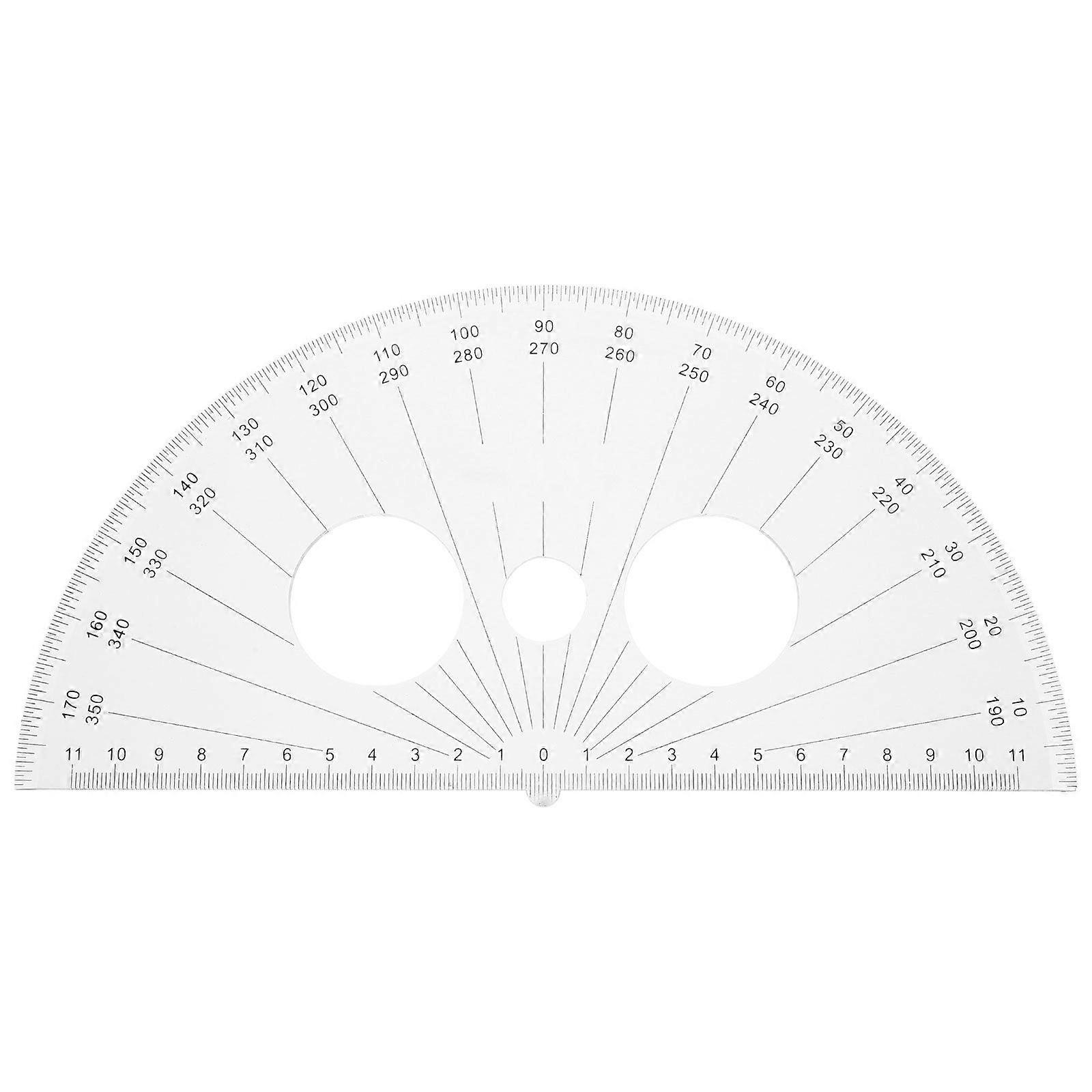 Plastic Protractor 180 Degrees Math Protractor Half Circle Geometry Protractor for Angle Measurement