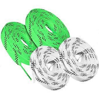 Hockey Skate Laces Wear-Resistant Shoelaces for 2Pairs in Assorted Colors