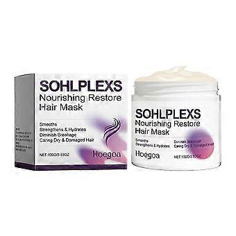 Sohlplexs Nourishing Restore Hair Mask Mindsker knækket hår Plejende tørt og beskadiget hår Udglatter Styrker og fugter jks