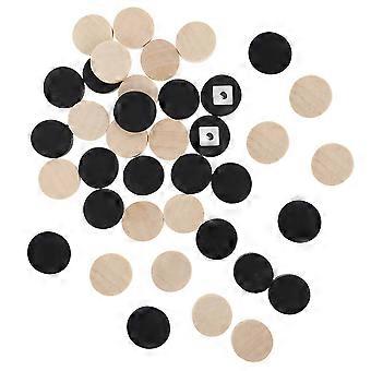 Backgammon Pieces Chess Checkers Game for Playing 60Pcs Wooden Assorted Colors