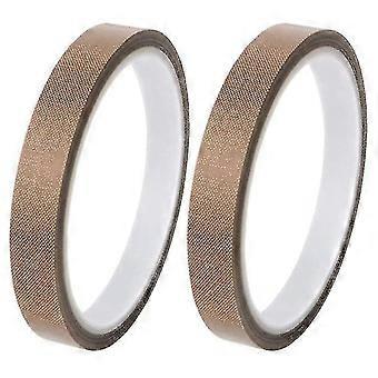 Fita de PTFE em rolo para máquinas de embalagem a vácuo, seladoras manuais e de impulso (1,3 cm x 10 m) Marrom claro