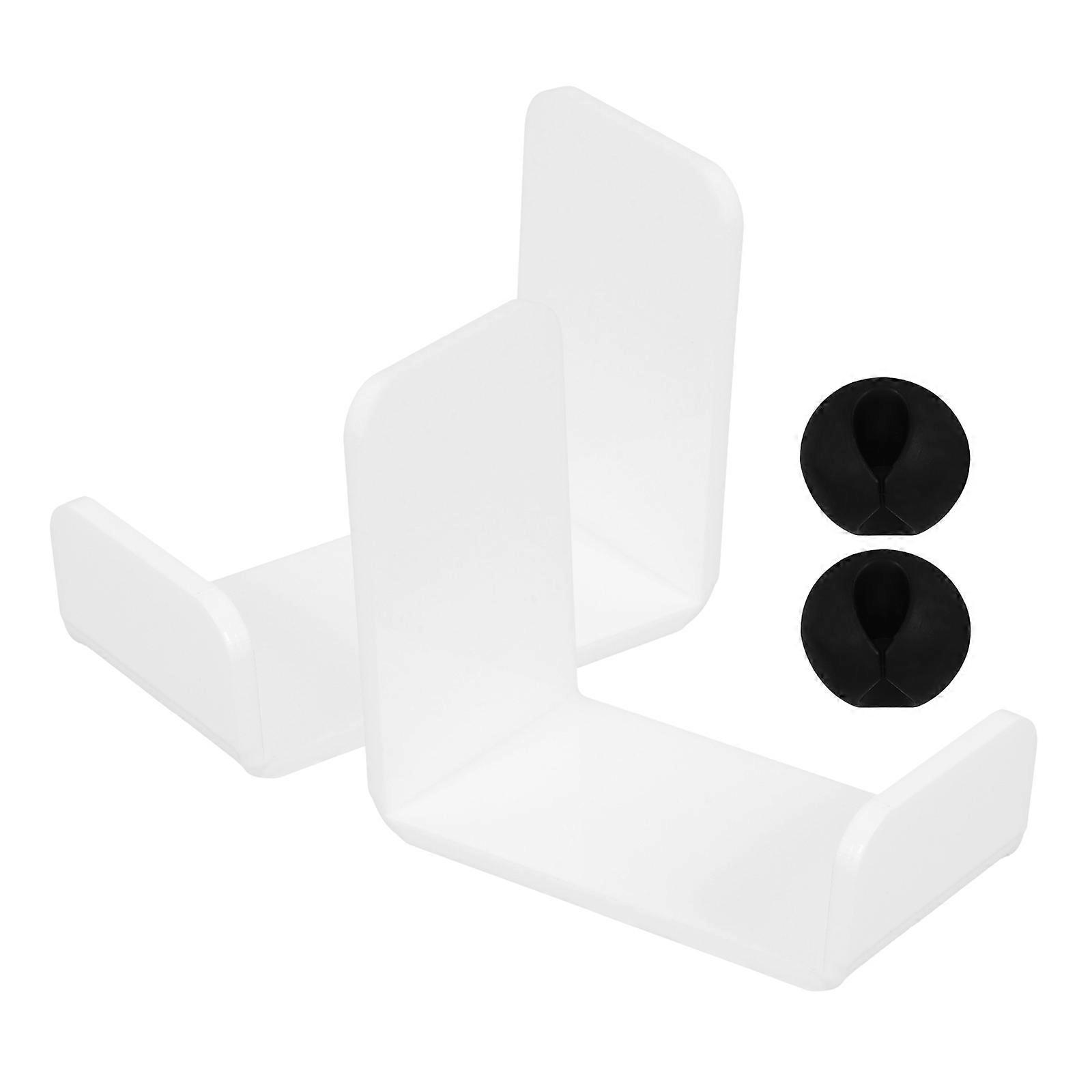 Headphone Stand Acrylic Headset Display Rack for Storage 2Sets White
